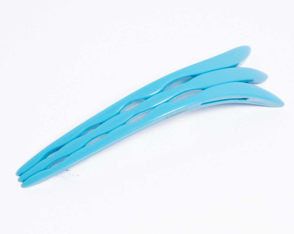 Turkey Blue Classic - Plain 3 prong hair comb in turkey blue color ...